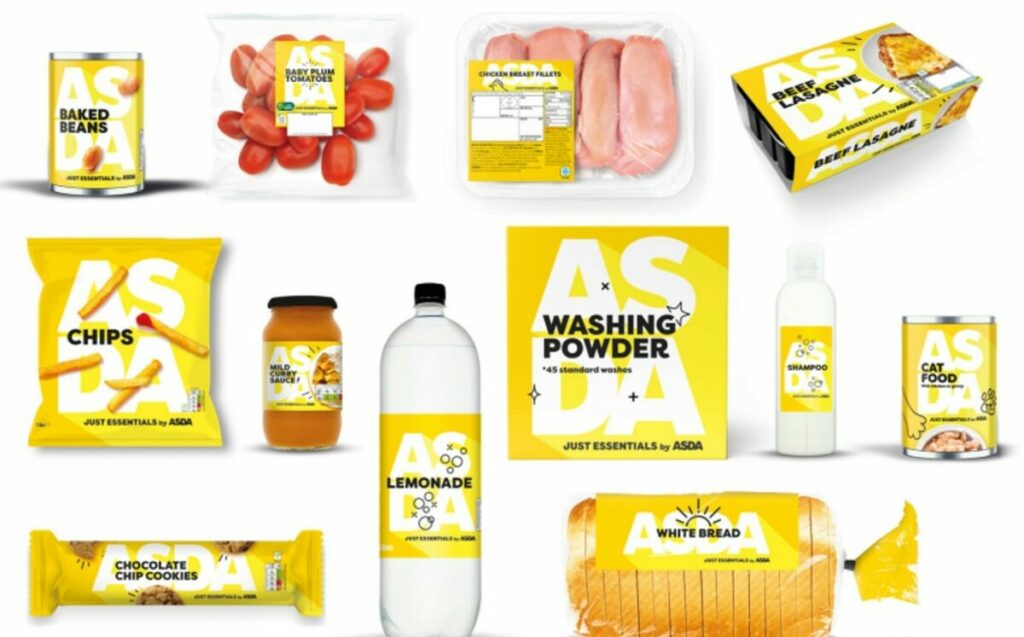 asda just essentials branding