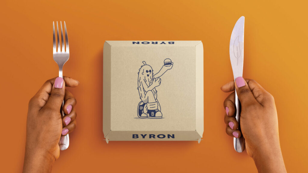 Byron Burgers has unveiled its latest work with newly appointed brand design agency Taxi Studio in a bid to rejuvenate its look.