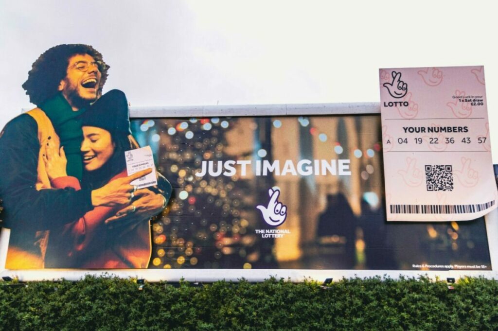 Camelot has erected an out-of-home (OOH) advertisement to accompany the group's National Lottery festive spot.