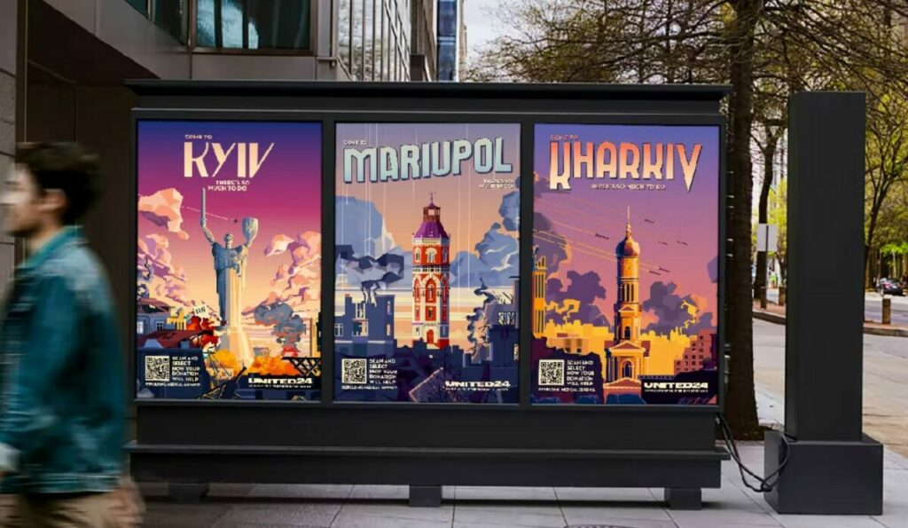 United24 has unveiled a campaign for Ukraine to remind British people that the war-torn country still needs support amid Russia's invasion.