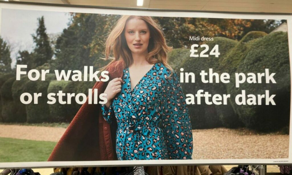 Sainsbury's has removed an advert after receiving huge backlash online for appearing to ignore women's safety.