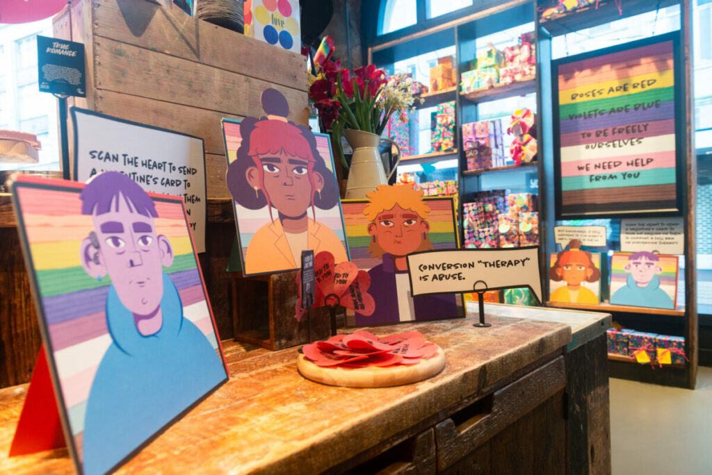 As part of Valentine's Day, Lush has partnered with Galop to call on the government to fully protect LGBT+ people from 'conversion therapy'.