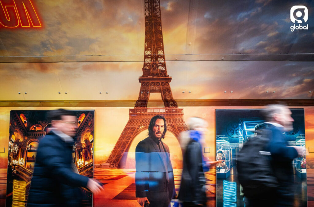 The film franchise John Wick has taken over Oxford Circus train station just days after John Wick: Chapter 4 was released into cinemas.