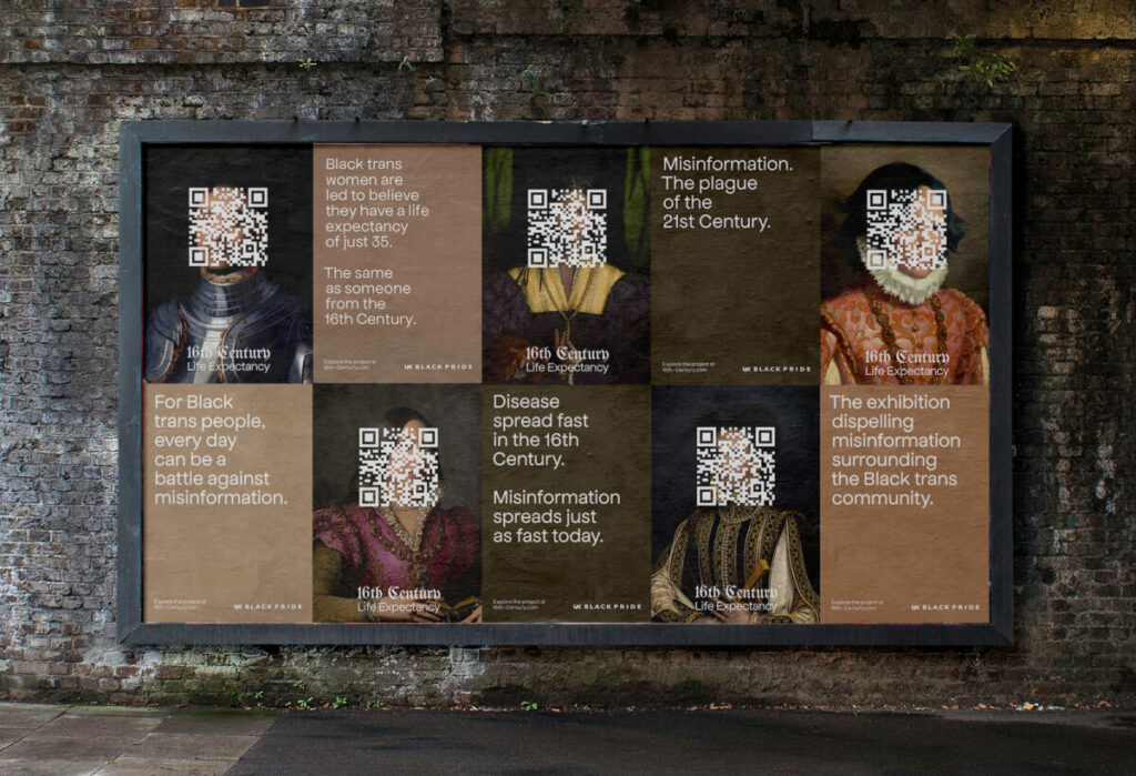 billboard from UK Black Pride portrait campaign