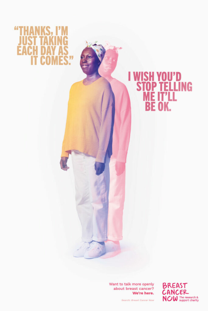 Breast Cancer Now new print campaign
