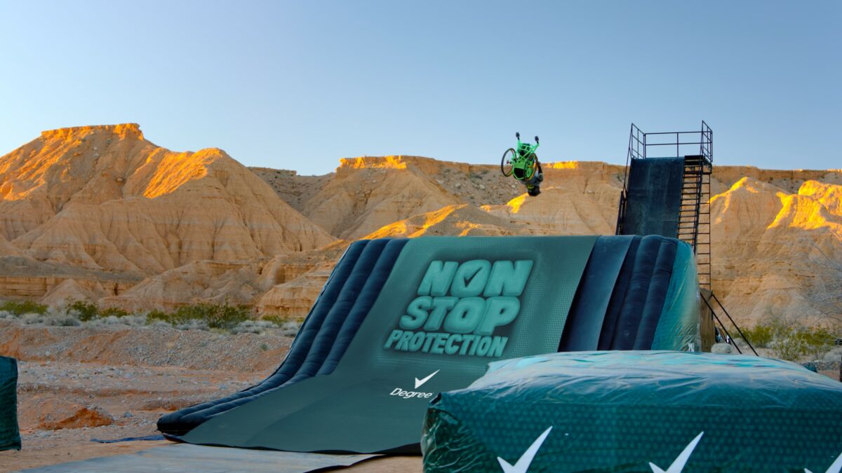 A still from Sure's new Crash Ads campaign