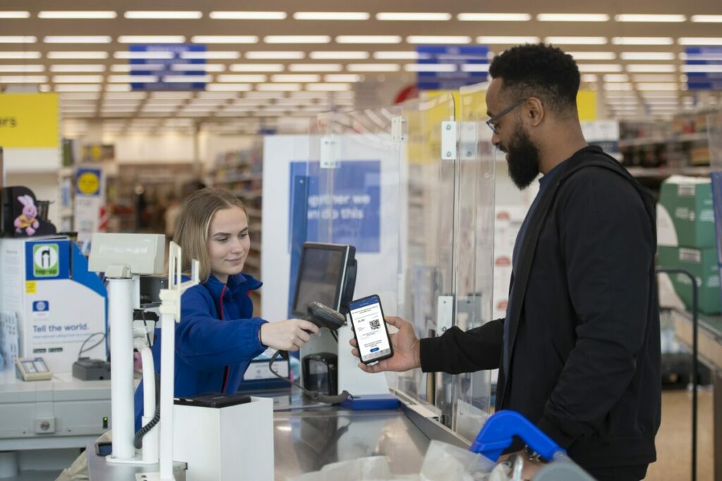 Tesco clubcard loyalty scheme in use