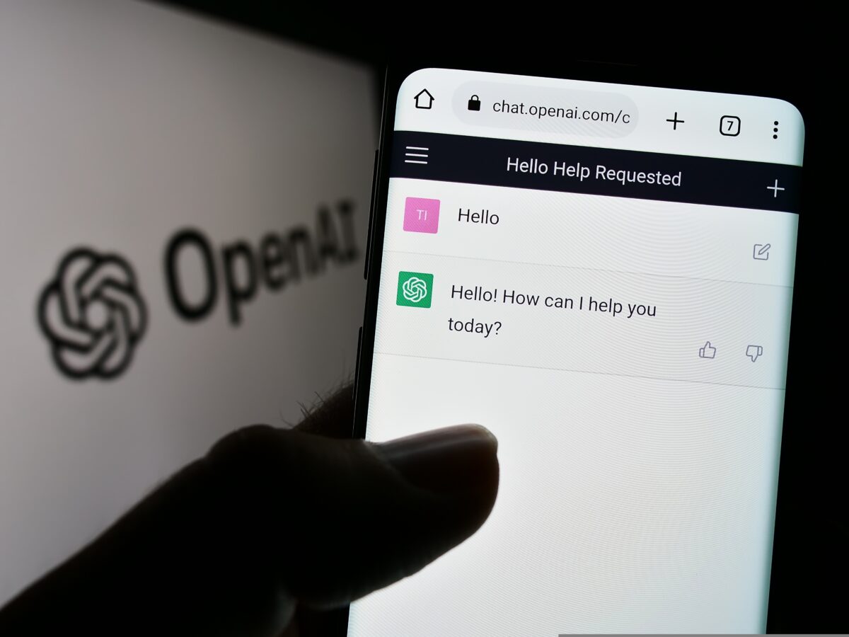 A screen showing an AI assistant - which consumers have asked for greater transparency and honesty when dealing with brand's AI