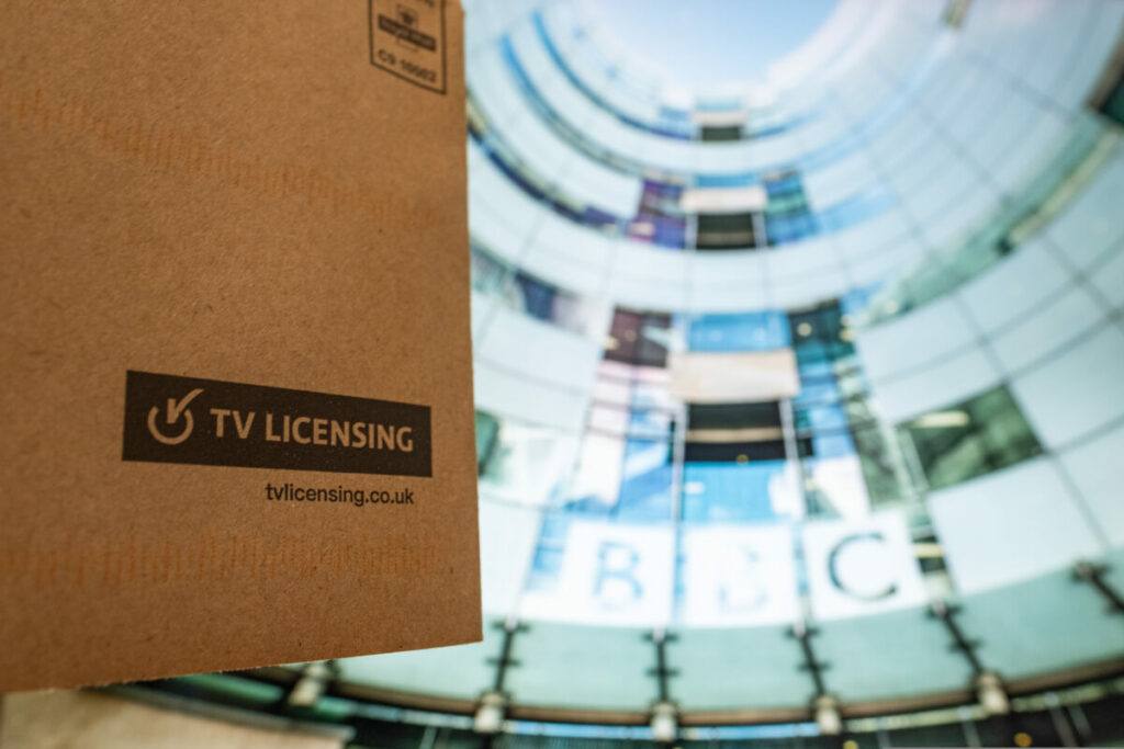 The BBC is considering replacing the licence fee, with alternative funding models, such as advertising, similar to traditional commercial channels. The licence fee depicted here