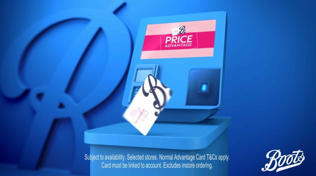 Health and beauty retailer Boots is highlighting the three big ways to save with an advantage card in a new value campaign, 'Best for Less', depicted here