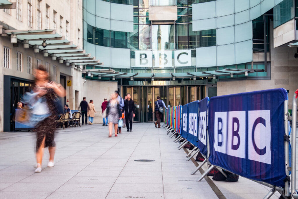 BBC News chief exec Deborah Turness has pledged more investment into fact-checking tool BBC Verify in an aim to attract potential advertisers, BBC HQ depicted here