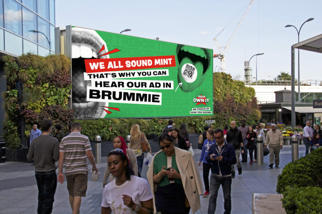 Trebor is celebrating diverse accents from across the country in a geo-targeted social campaign designed to cement the brand's purpose among consumers.  depicted as an OOH here