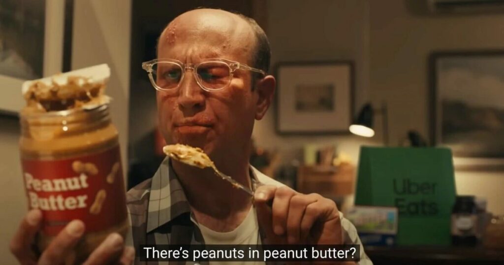 Uber Eats' star-studded Super Bowl ad has faced strong criticism by the FARE charity, over a scene which makes light of peanut allergies.