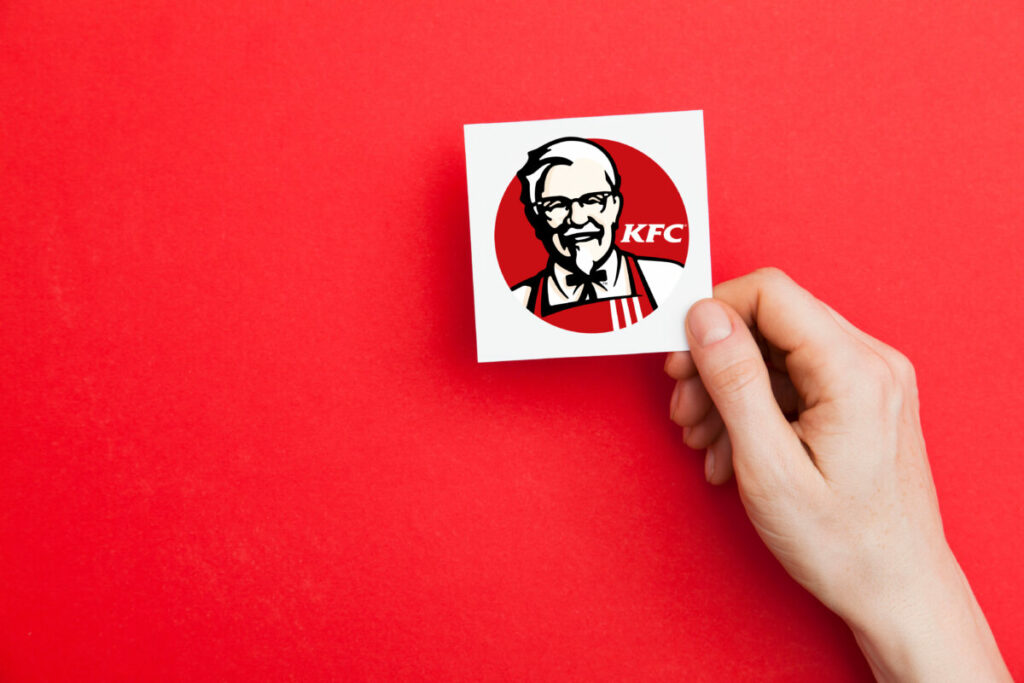 KFC logo. Camden Council has faced criticism after allowing a library to be used for filming a KFC advert, which opponents said went against the borough's healthy eating initiatives.