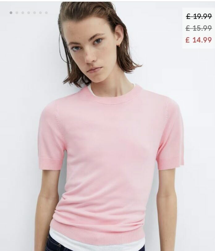 Image from online Mango ad. Mango ad banned by ASA for presenting 'unhealthily thin' model