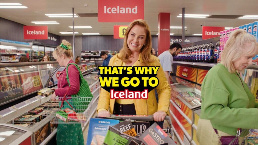 A beaming Josie Gibson tilts her friend in a friendly manner as she pushes her trolley filled with Iceland bargains around the store. Iceland has today (April 19) declared I'm a Celebrity star Josie Gibson as its new face, in a deal brokered by 7 stars which sees the supermarket unveil its new "That's why we go to Iceland" strapline.