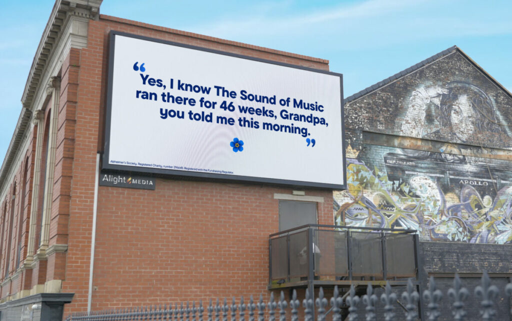 Alzheimer's Society has taken over Blackpool with a set of hyperlocalised OOH ads which shed light on the everyday reality of living with dementia.
