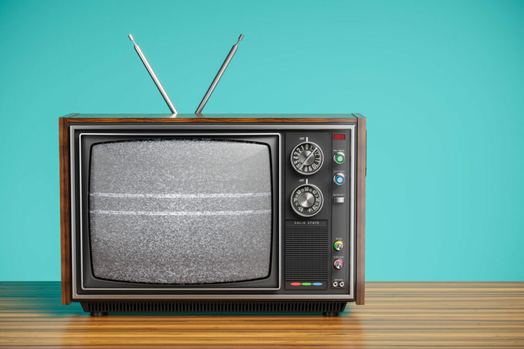 Vintage television. Barb is looking for offers for measurement tool update