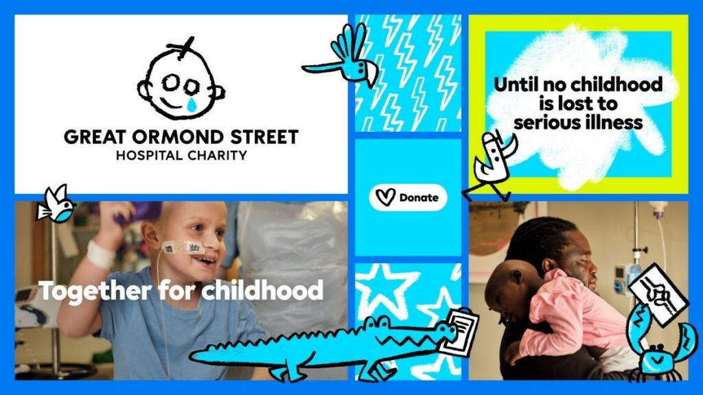 The Great Ormond Street Hospital (GOSH) charity is launching a refreshed brand identity and position in a bid to drive a deeper impact.