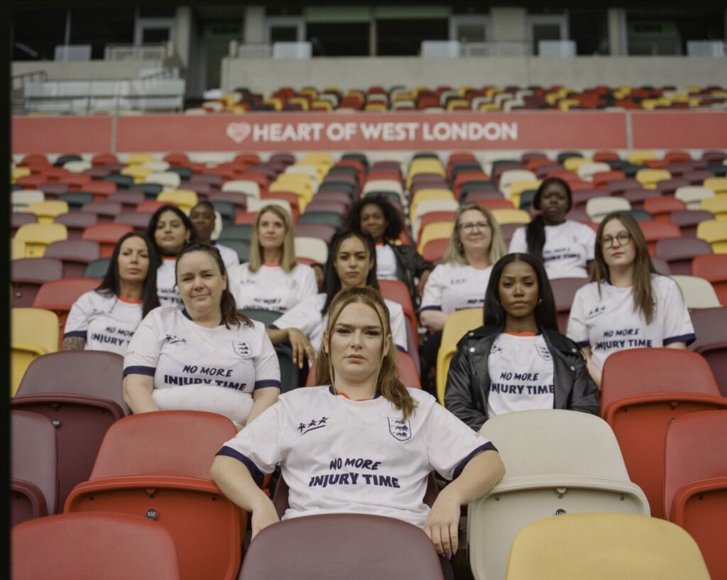 An alternative England kit has been launched to raise awareness of the increase in domestic abuse when England loses a match.