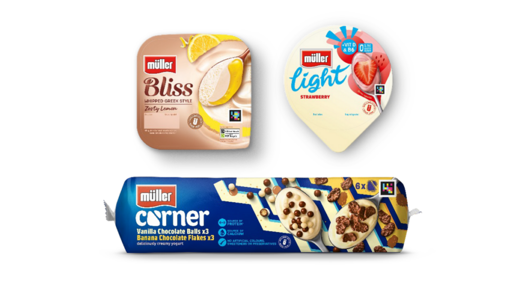 Müller Yogurt & Desserts is adding NaviLens codes to all its branded products, increasing accessibility for blind and partially sighted (BPS) people.