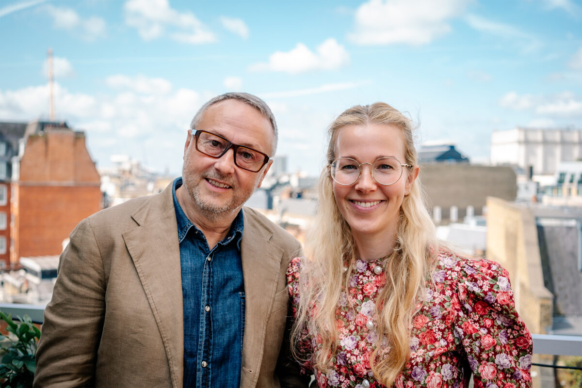 Andrew Hill pictured with Chloe London. St Luke's has brought on board apprentice US producer and Andrew Hill to head up branded content at its multi-media arm Apostle Studios.
