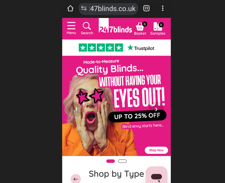 The Advertising Standards Authority (ASA) has banned an advert which contained the phrase "Made-to-measure quality blinds...without having your eyes out![...]Blind envy starts here". The accompanying an image shows a person with plaint splatters and stars over their eyes.