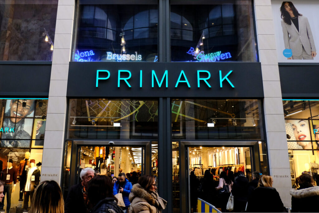 Primark store front. The retailer's new Breast Cancer Awareness campaign will see Primark launch 37 new products, £1million of donations from the retailer, and in-store activations with Breast Cancer Now.