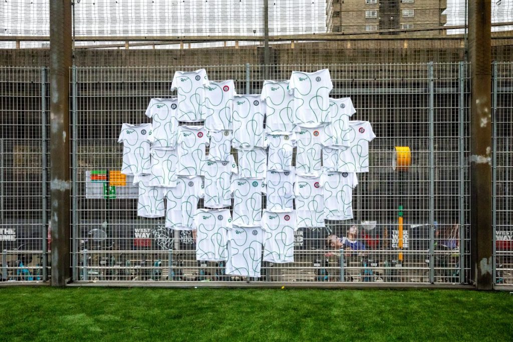 Brothers & Sisters has launched a Nike-sponsored biographical football shirt for Grenfell Athletic FC, made from garments worn by survivors