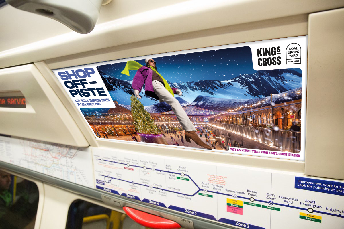 London's King's Cross is bringing back its 'Shop Off-Piste' Christmas campaign for a second year running.