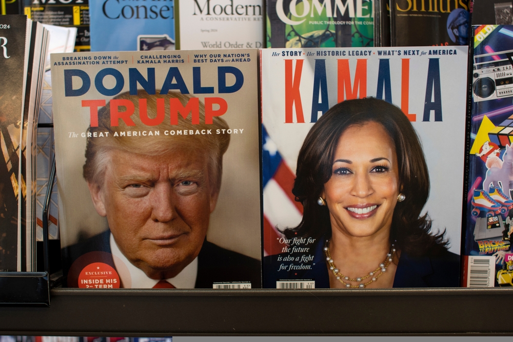 US election Kamala harris donald trump social media