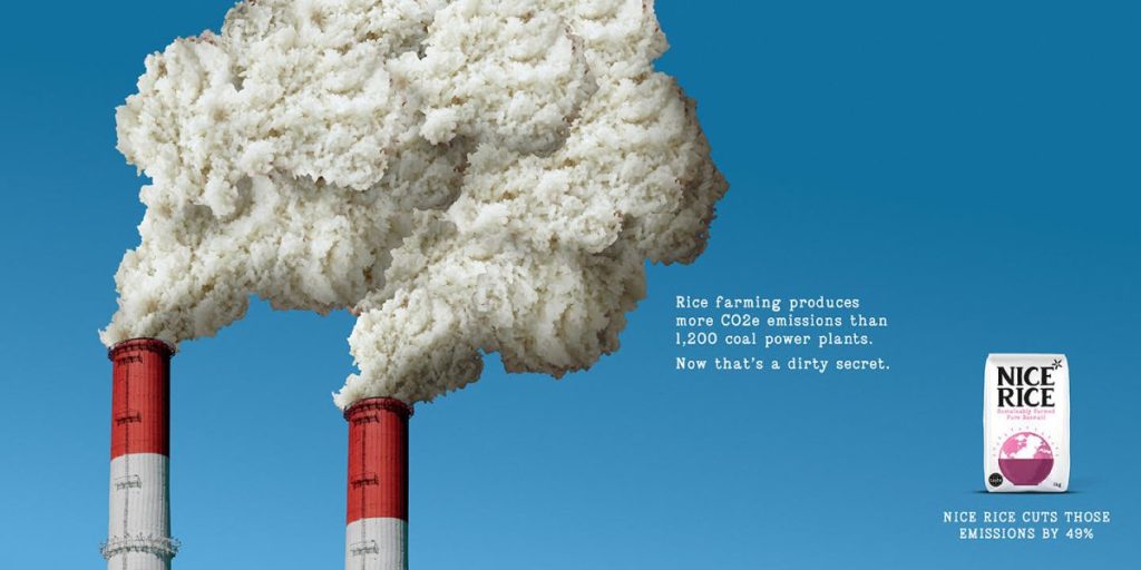 Nice Rice has partnered with creative agency Otherway to launch a striking outdoor campaign shedding light on the rice industry's 'dirty little secret'. 
