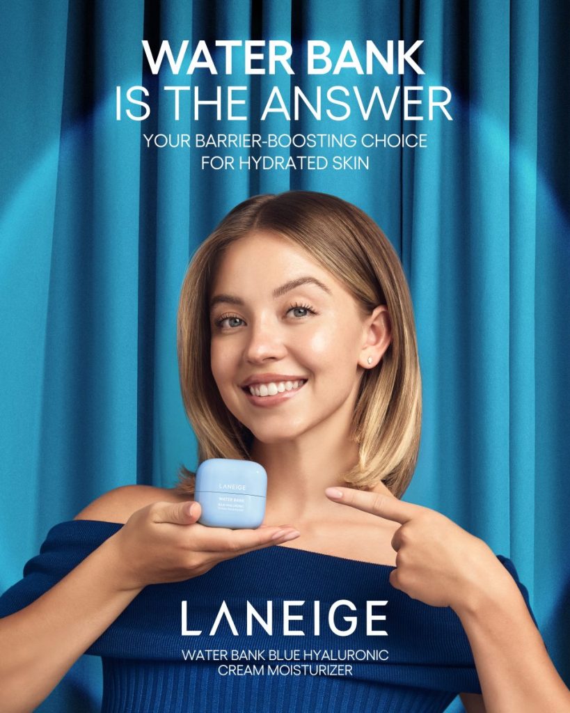 Korean skincare brand Laneige’s latest global campaign stars Gen Z favourite Sydney Sweeney.