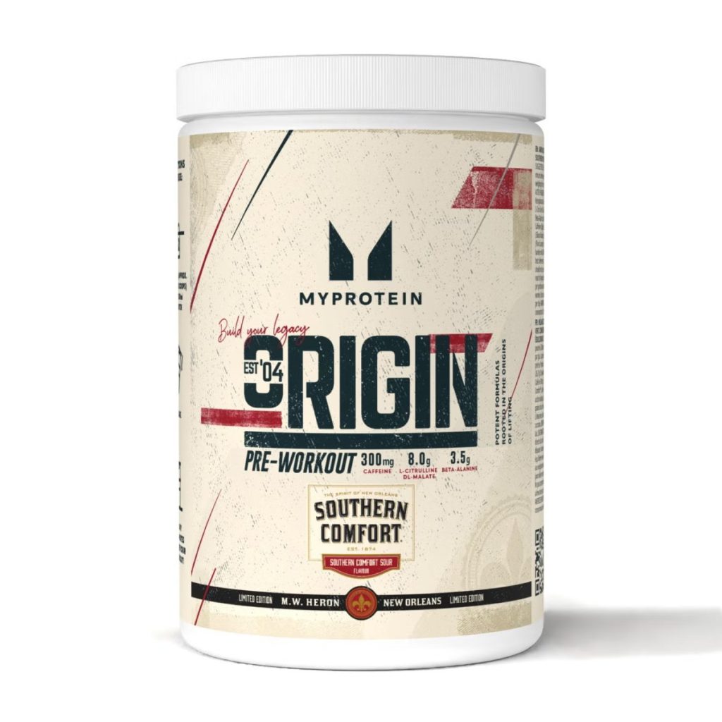 Sports nutrition brand, Myprotein has collaborated with American whiskey company, Southern Comfort, to launch a new pre-workout blend flavour.