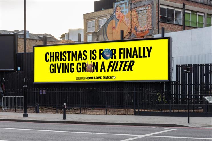 Snapchat is showcasing how it can help bring family and friends together throughout the festive period with a new out-of-home focused campaign.