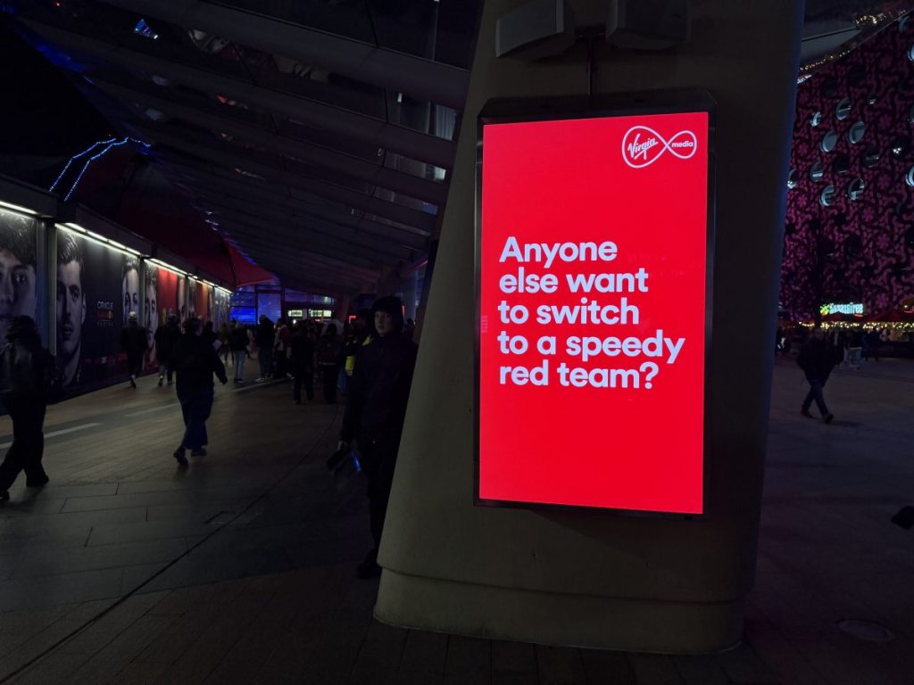 Telecom company Virgin Media draws parallel to F1 racer Lewis Hamilton’s move to Ferrari in its latest campaign encouraging consumers to make the switch to Virgin Media broadband.